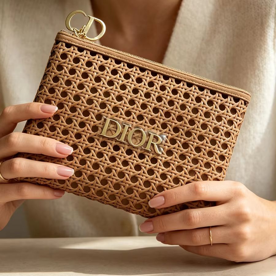 ディオール バッグ レディース ラタン織り 化粧品バッグ ポ - Beauty Makeup Dior のレビューと価格